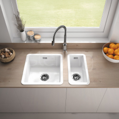 Metro Half Bowl White
