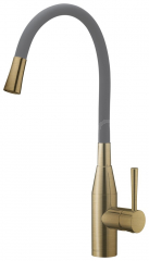 Morpho hose only Brushed Brass/ Grey