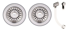 Thomas Denby 2B Deluxe Waste Kit Brushed Steel